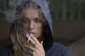 Girl who smokes