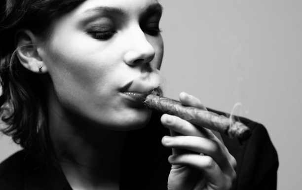 Smoking woman